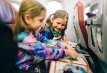 Woman on plane jealous as she spots kids doing 1 something adults can’t