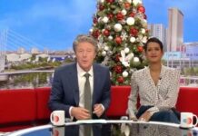 BBC Breakfast’s Charlie Stayt jokingly cuts off guest as he says ‘stop talking’